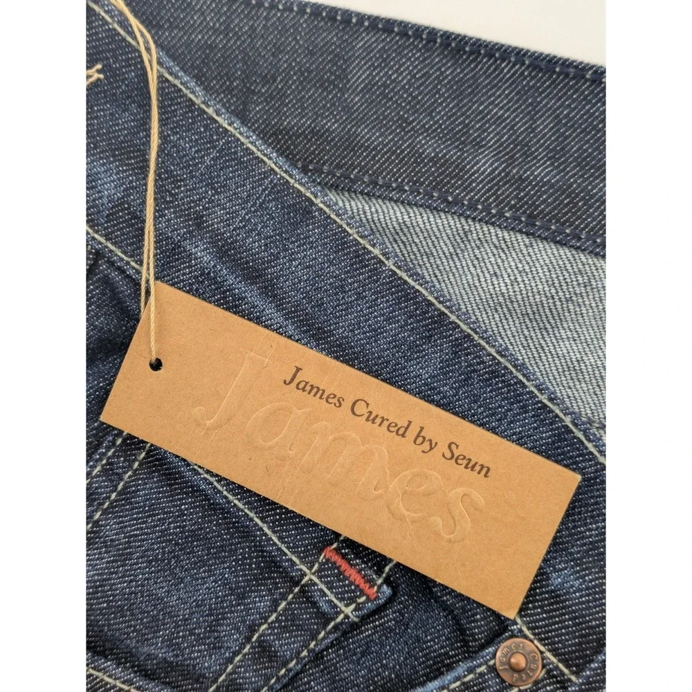James Cured by Seun‎ Hitch Low-Rise Flare Jeans in Atlantic Wash USA Size 33 Y2K